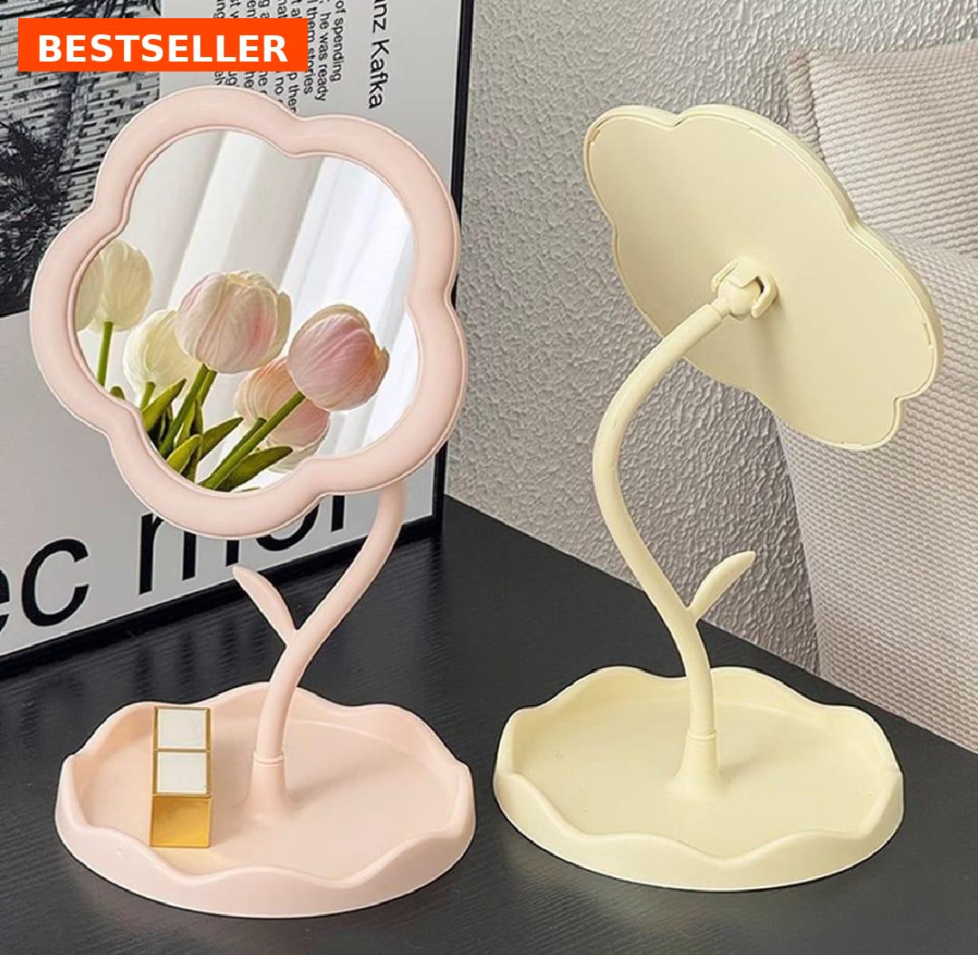 "Sunflower mirror🌸", portable, and perfect for makeup or decor. 🌻💄