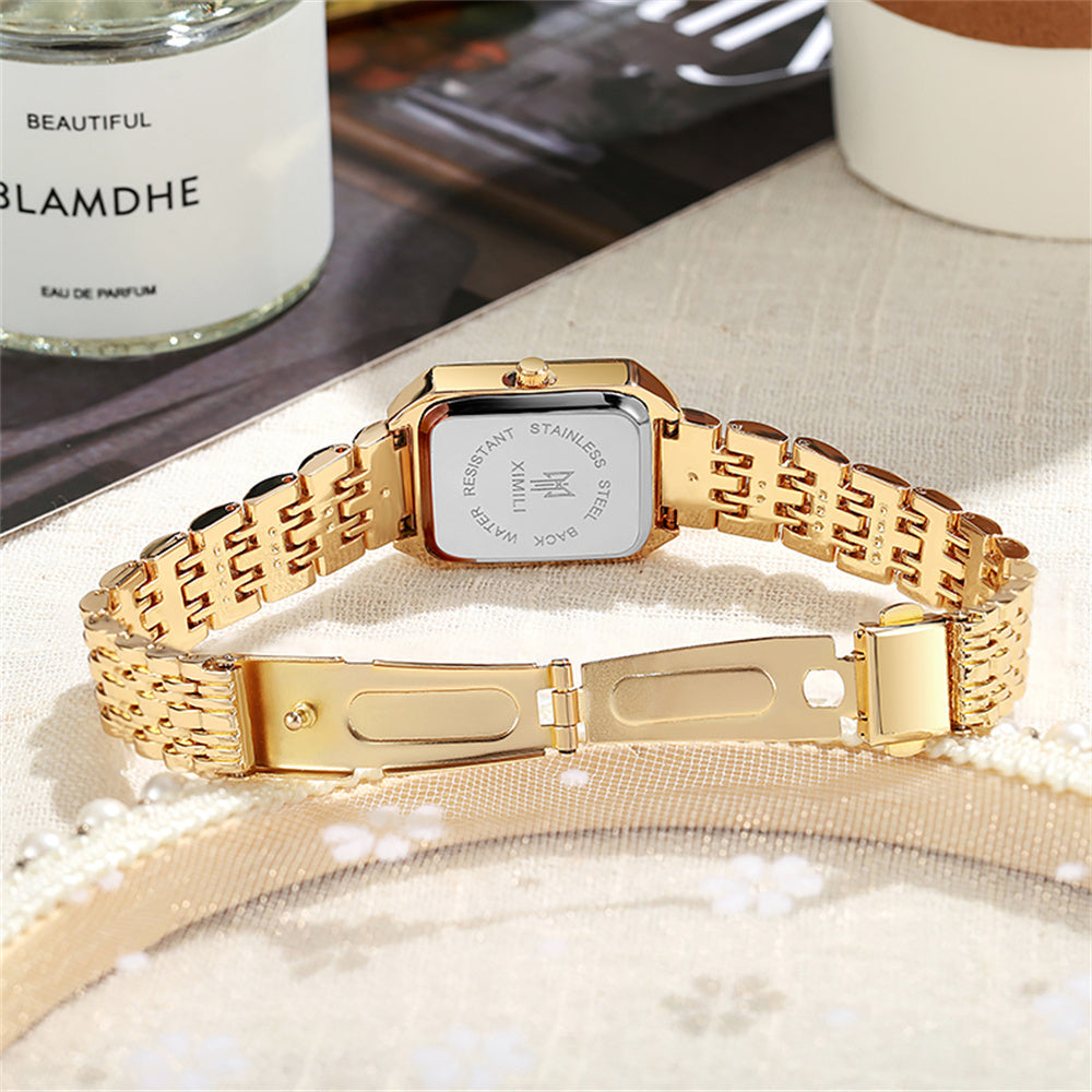 2025 Trendy Women's Square Watch – Orange Sport Style