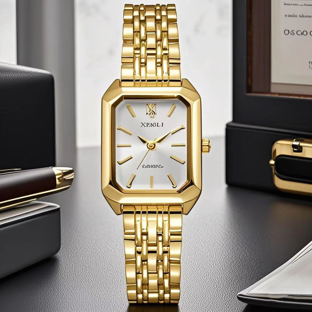 2025 Trendy Women's Square Watch – Orange Sport Style