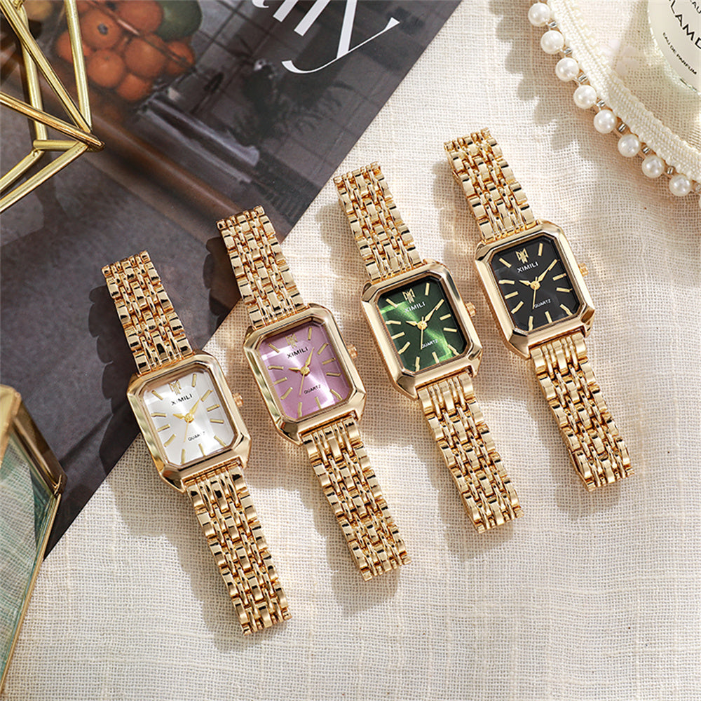 2025 Trendy Women's Square Watch – Orange Sport Style