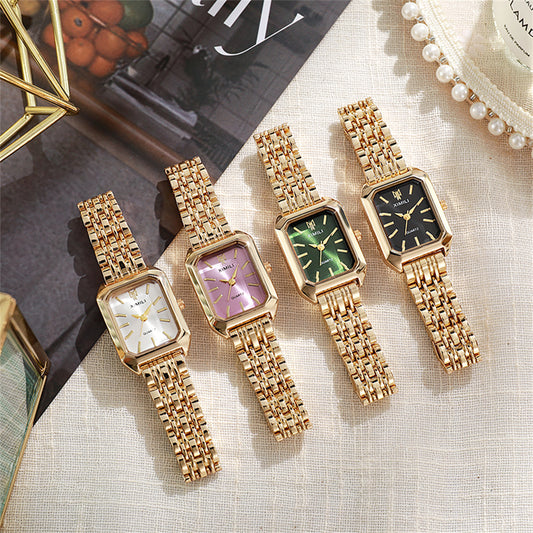 2025 Trendy Women's Square Watch – Orange Sport Style
