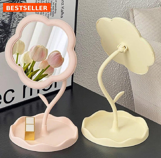 "Sunflower mirror🌸", portable, and perfect for makeup or decor. 🌻💄